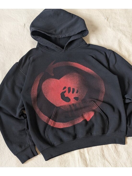 Gildan Other - Rise Against VTG 2008 Appeal to Reason Black Graphic Band Hoodie Punk Rock SM